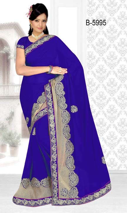 Georgette Embroidery Saree