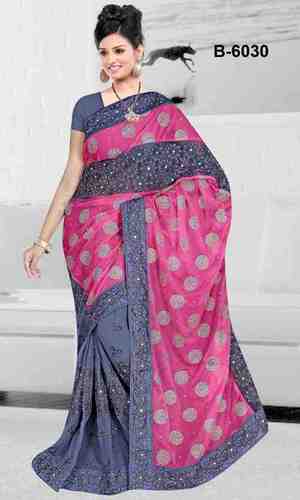 जॉर्जेट साड़ी