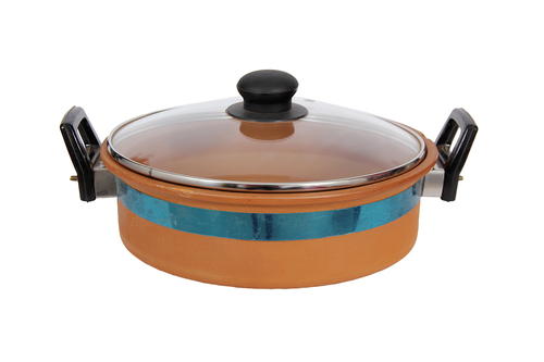 क्ले हांडी की मोटाई: 2 सेंटीमीटर (सेमी)