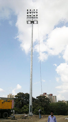 Conical Poles - Steel, 3-12 Meter Length, Silver Color | Hot-dip Galvanized, Led Lighting, Input Voltage: 230-440 Volt, 50â°c Operating Temperature