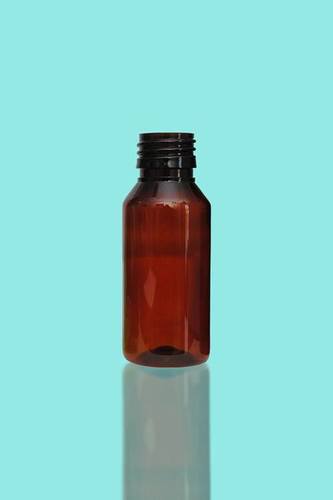 60 ml Round Bottle with 25mm Neck - 10 gm Weight, 92 mm Height, 36 mm Diameter | Plastic Material, Ideal for Pharmaceutical Use, 71 ml Overflow Capacity