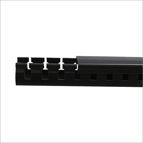 Black 8mm Pvc Ducts Slotted