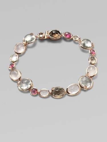 Silver bracelets in semi-precious stone