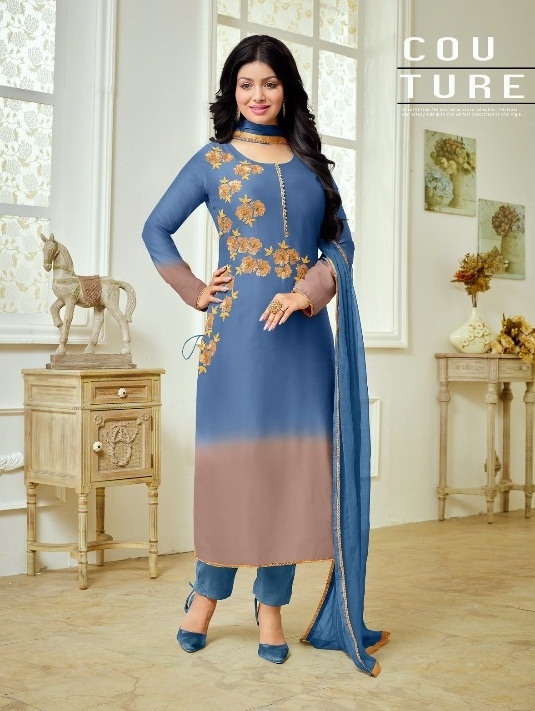 Cotton Embroidered Salwar Kameez