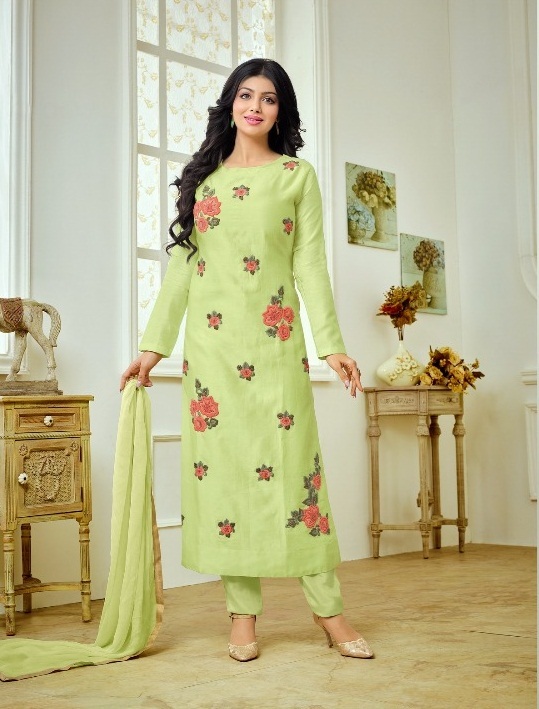 Cotton Embroidered Salwar Kameez