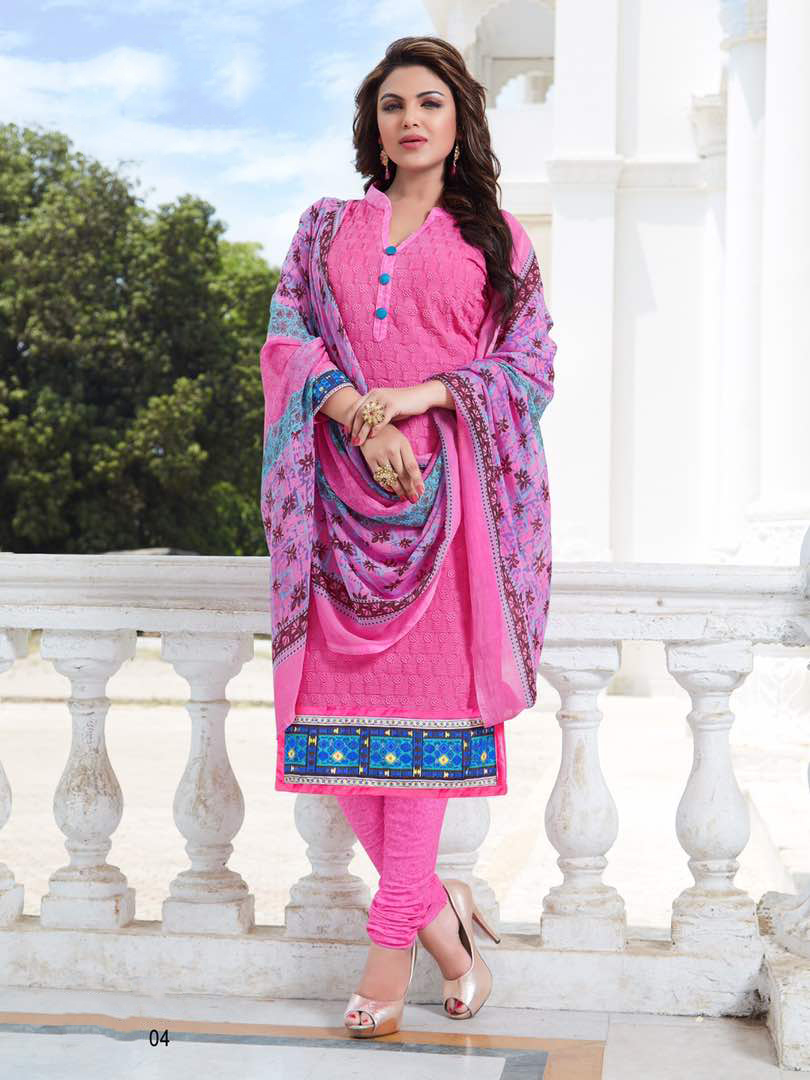 Embroidered Pure Cotton Suits