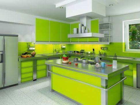 उच्च चमक वाली रसोई