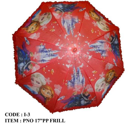 Colourful Umbrella - ITEM : PNO 17" PP FRILL