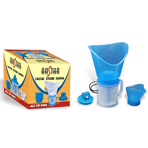 All In One Facial Steam Sauna - Plastic Build, White and Blue Color | Detox Body & Face, Soothes Face & Body for Women