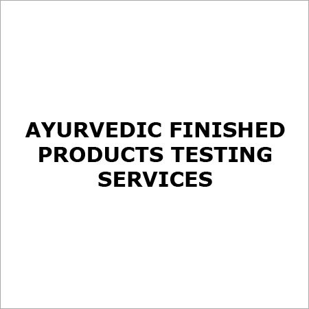 Ayurvedic Finished Products Testing Services