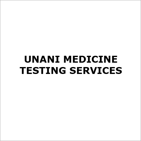Unani Medicine Testing services