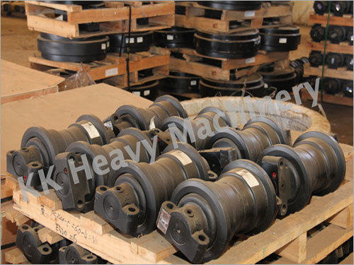 ब्लैक एक्सावेटर ट्रैक रोलर्स