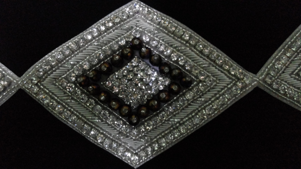 Dresses Kite Style Beaded Stone Work Patch