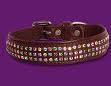 Three Row Multi Crystal Baby Dog Collar