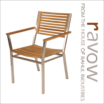 स्टेनलेस स्टील चेयर फुल आर्म