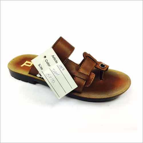 Brown Pu Slippers