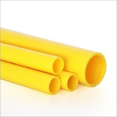 MDPE Gas Pipe - Medium-Density Polyethylene, 16-75 MM Diameter | Superior Chemical Resistance, Durable Quality, Yellow Color, Ideal for Industrial Applications