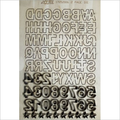 Alphabetical Dies - Color: Brown