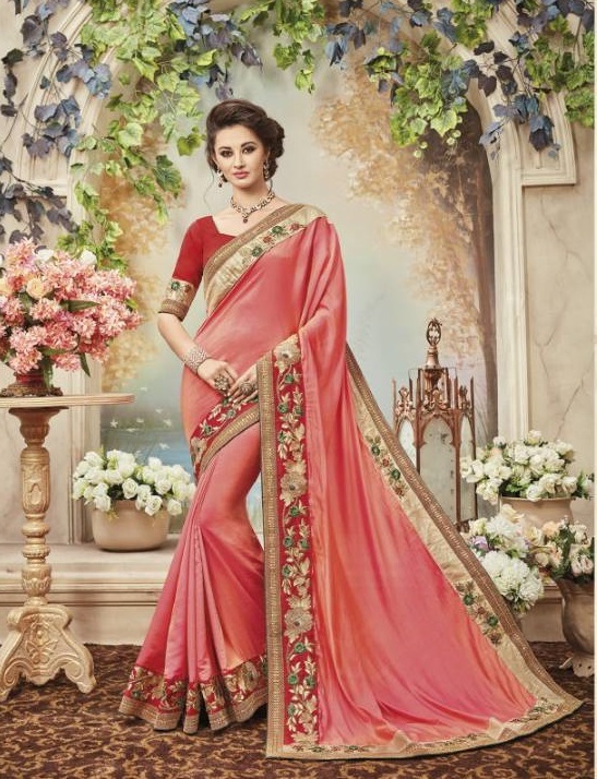 Embroidered Women Ethnic Sarees