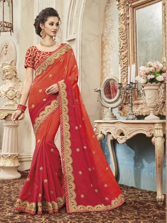 Embroidered Women Ethnic Sarees