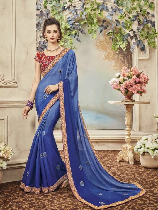 Embroidered Women Ethnic Sarees