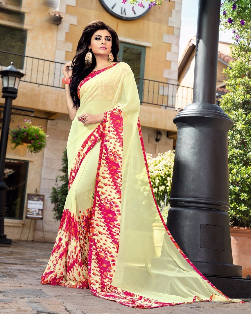 Printed Casual Georgette Sarees