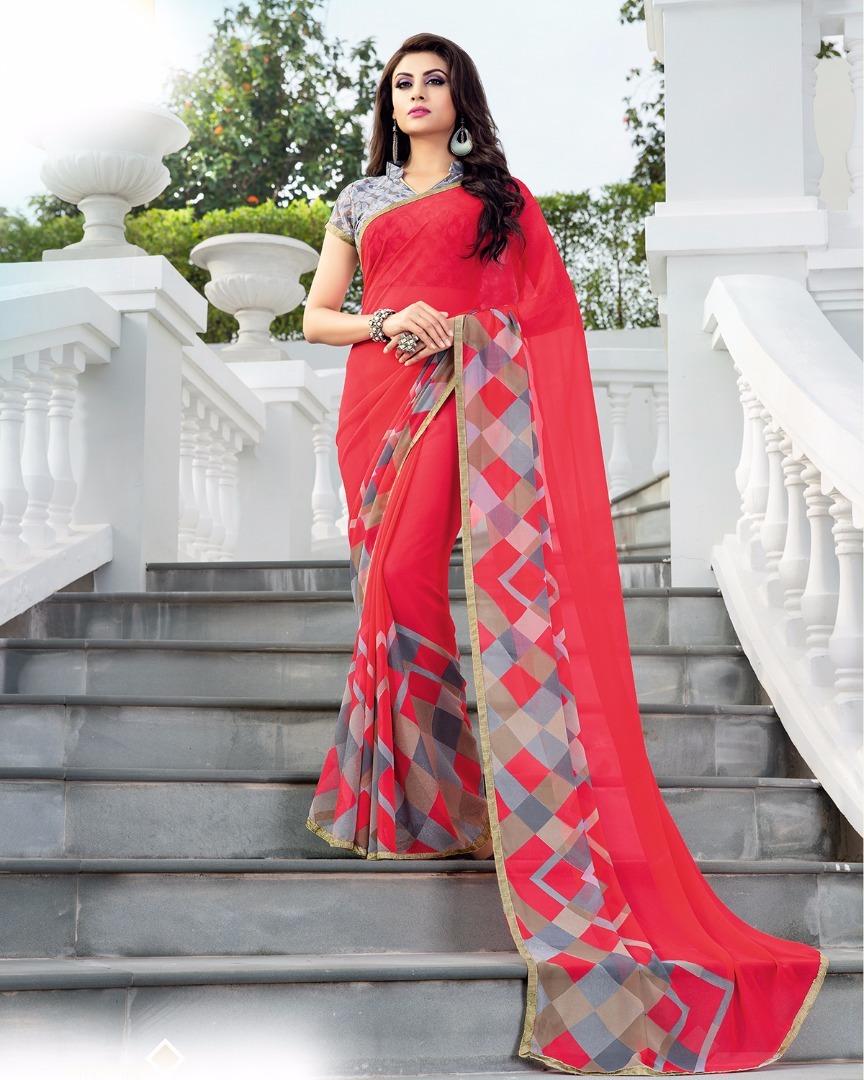 Printed Casual Georgette Sarees