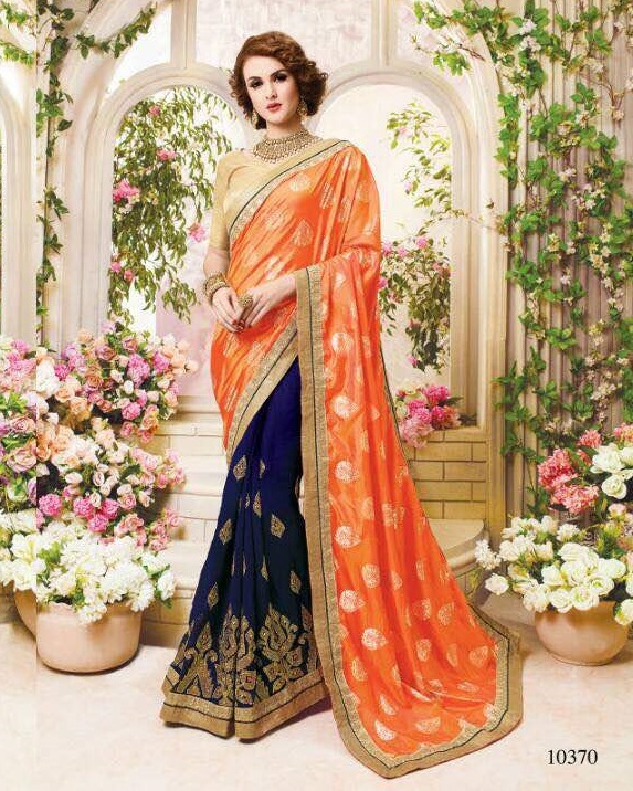 Georgette Half Silk Sarees