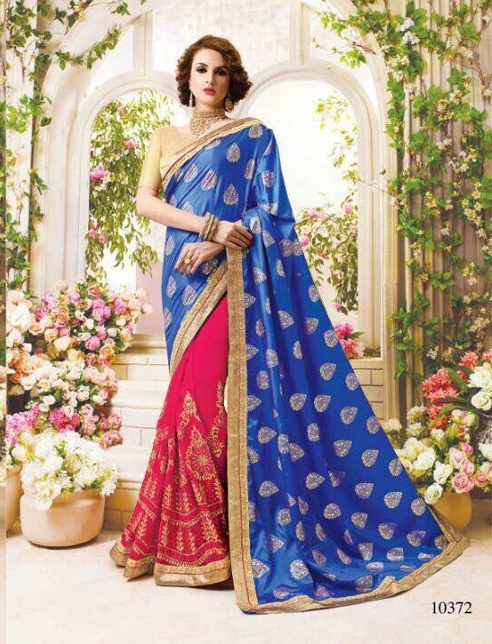 Georgette Half Silk Sarees