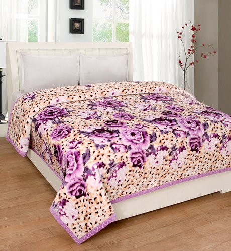 Mink Blankets - Polyester Fleece, Queen Size | Knitted Design for Adults and Children, Printed Pattern for Home and Hotel Use