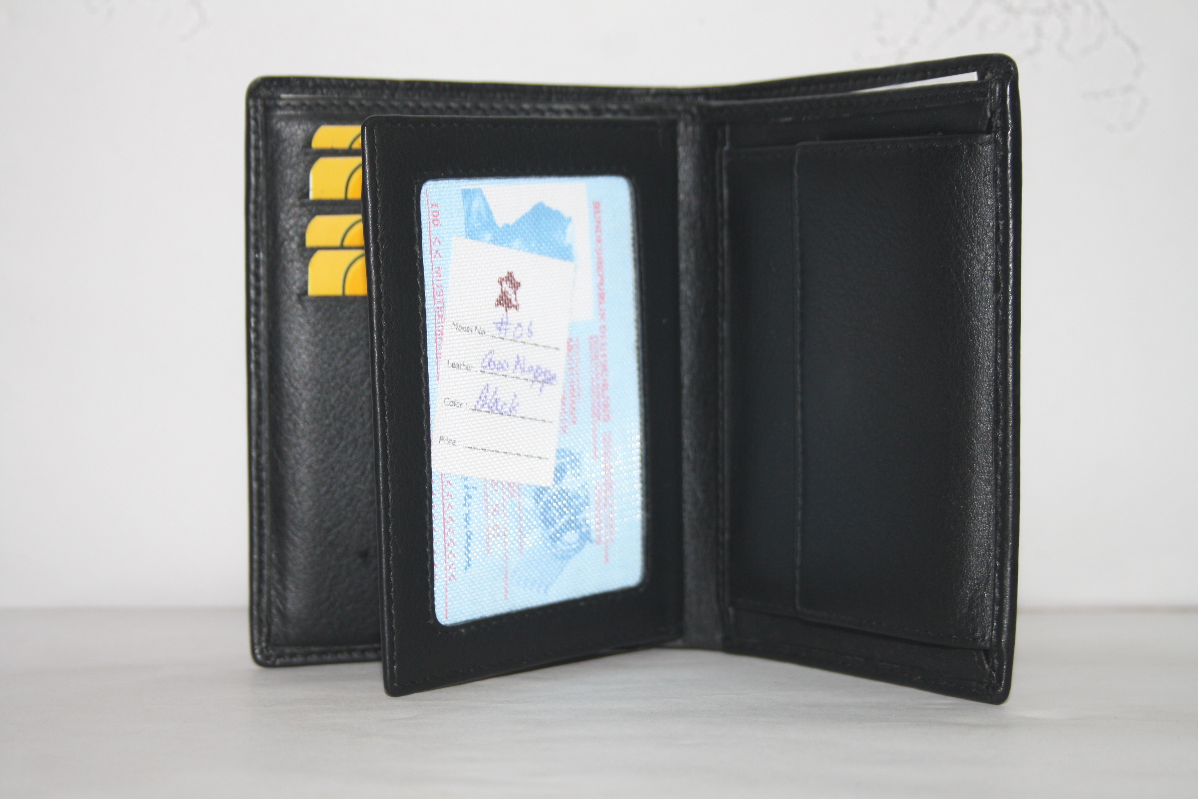 Black Mens Leather Wallet