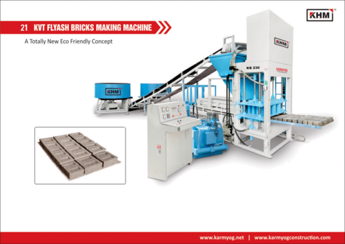 21 Kvt ऑटोमैटिक फ्लाईऐश ईंट बनाने की मशीन