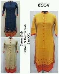 Long Kurti With Embroidery