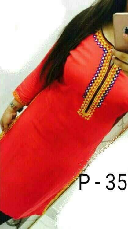 Fancy Kurtis - Georgette, A-line, Xl Size | Embroidered Design For Elegant Style