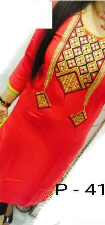 Fancy Kurtis - Georgette, A-line, Xl Size | Embroidered Design For Elegant Style