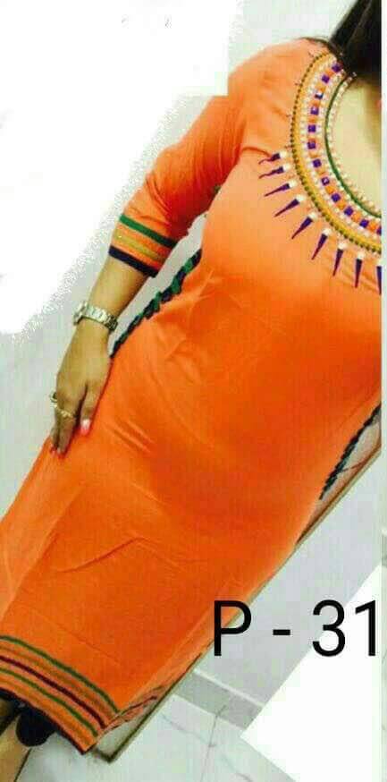Fancy Kurtis - Georgette, A-line, Xl Size | Embroidered Design For Elegant Style