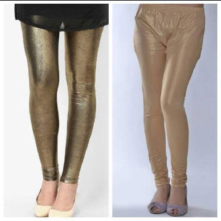 Designer Legging With Embroidery Patch - Cotton Blend, Size 210 | Washable, Plain Pattern, Ideal For Summer Wear, Ethnic Indian Style