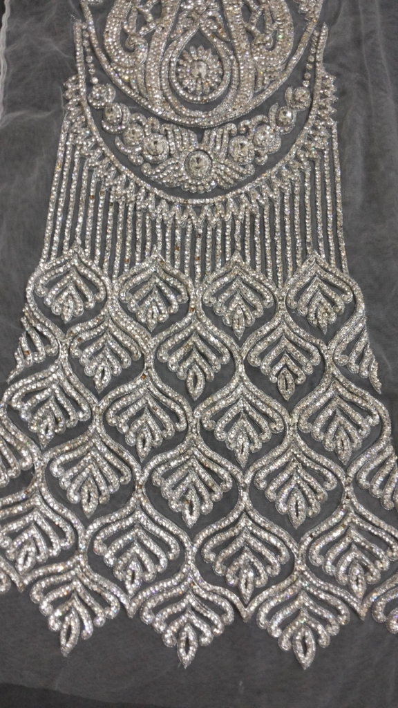 Designer Lehnga Kali In Pure Stone Work