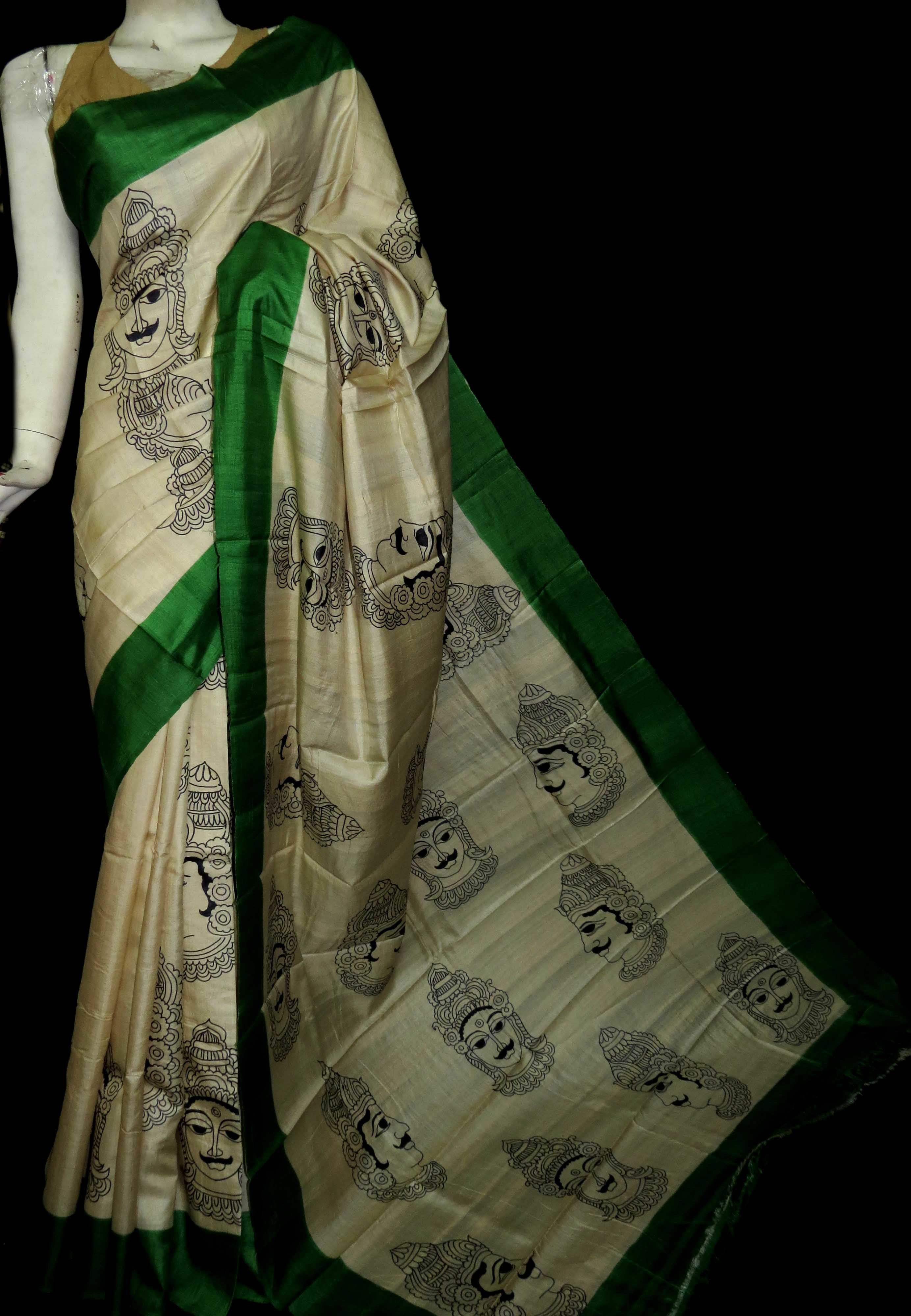 Hand Painted Silk Saree