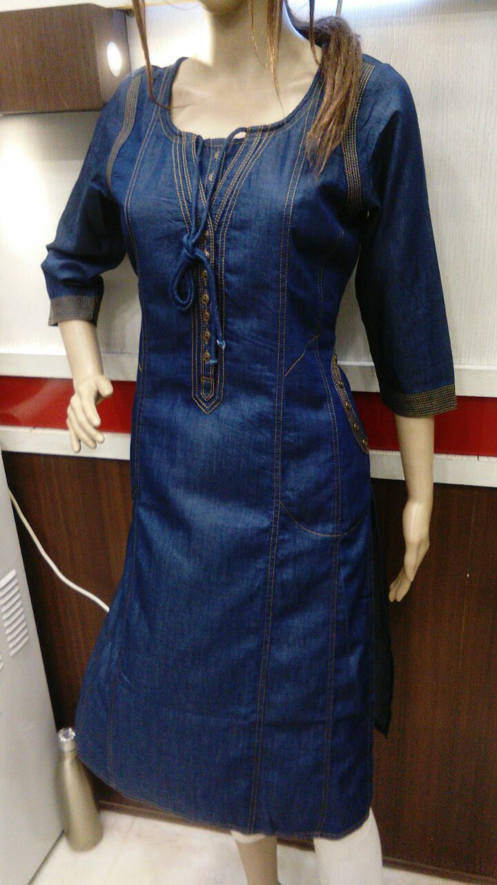 Washable Denim Kurtis @ 745