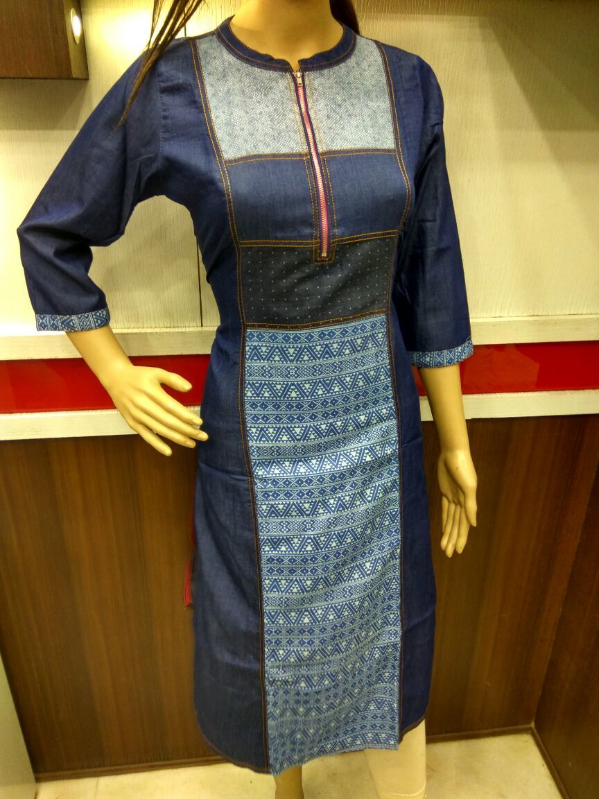 Washable Denim Kurtis @ 745