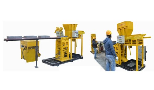 Semi Automatic Fly ash block making machine