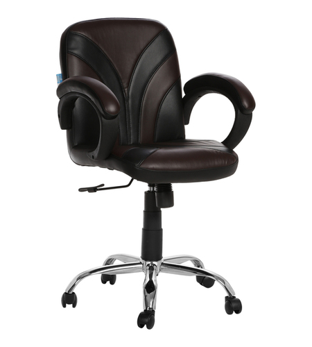 फ़्यूएंटे एलबी वर्कस्टेशन चेयर ब्लैक एंड ब्राउन