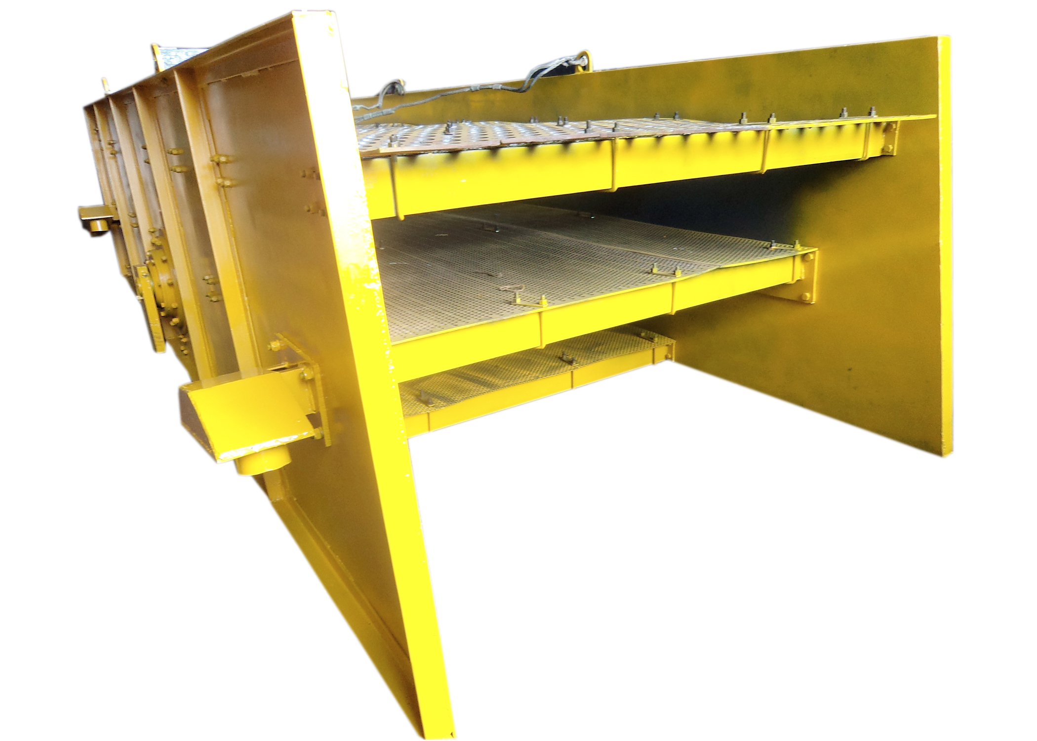 Vibrating Screen - M.s. Steel, 12' X 5' To 21' X 7', Single To Four Decks, 10 To 30 Hp Motor, 900-950 Rpm, Counter Weight Stroke Adjustment, Tubular Frame