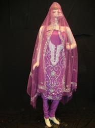 कढ़ाई किया हुआ महिलाओं का सूट