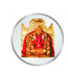 1oz सिद्धि विनायक रंगीन सिक्का