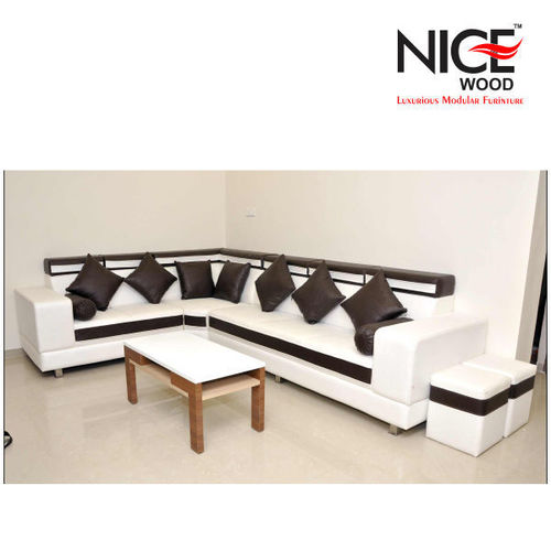 Sleek Leather Sofa
