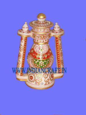 मार्बल सजावटी दीपक