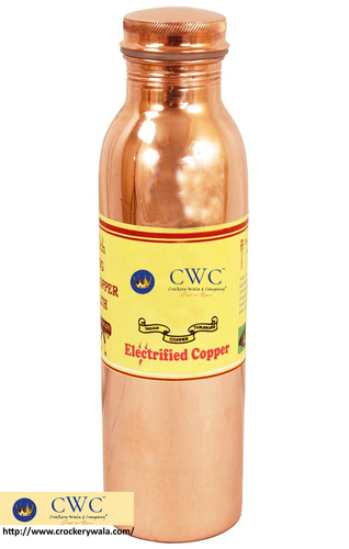 हैंडमेड जॉइंट फ़्री लीक प्रूफ कॉपर थर्मस पानी की बोतल