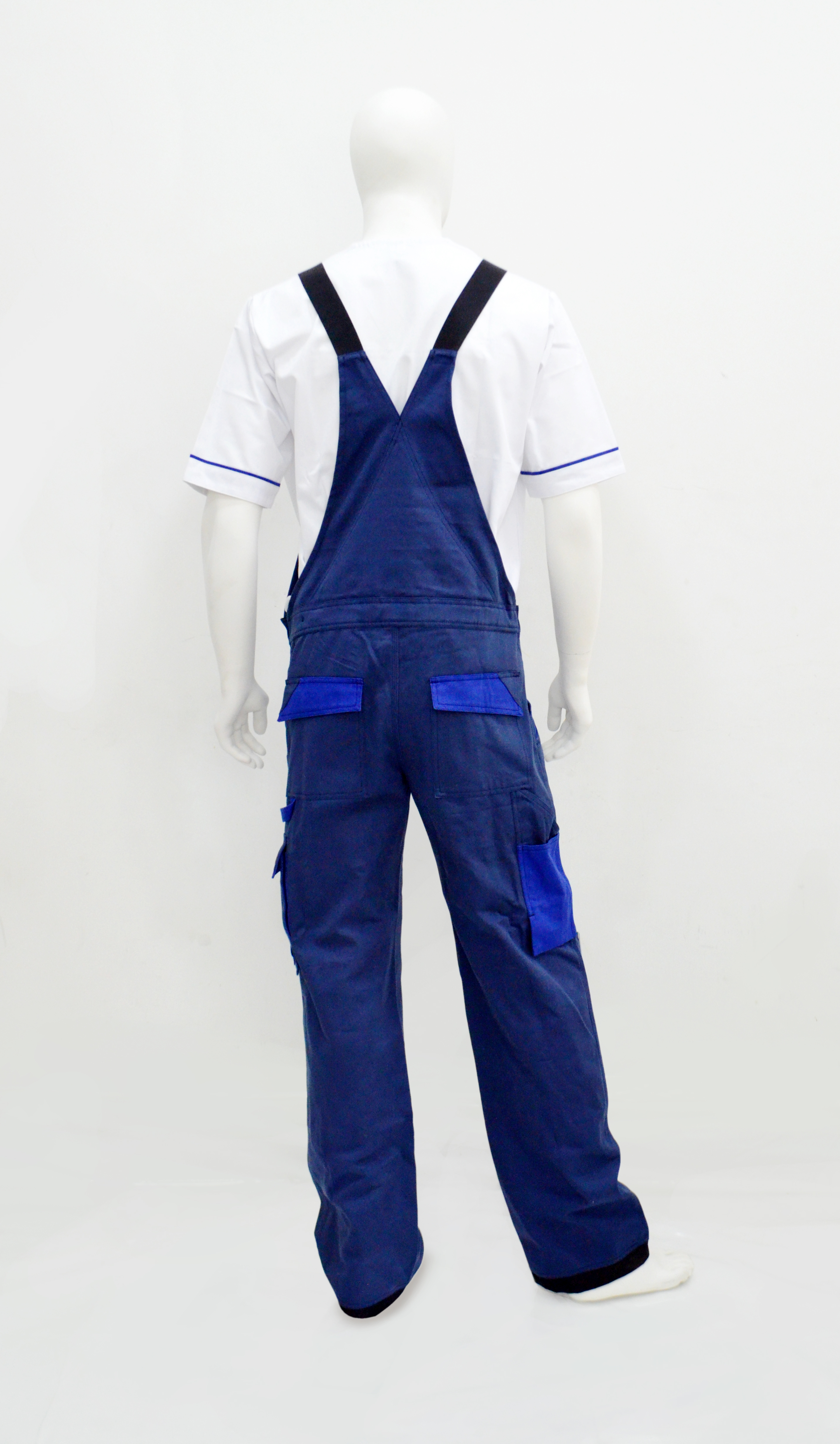Cotton Bi-colour Bib Trouser